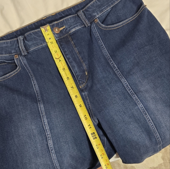 Duluth Trading Women's Jean-Netics High Rise Slim Leg Jeans Sz 16 - Picture 10 of 13